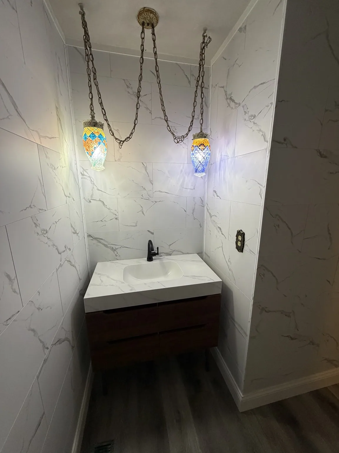 Bathroom renovation work